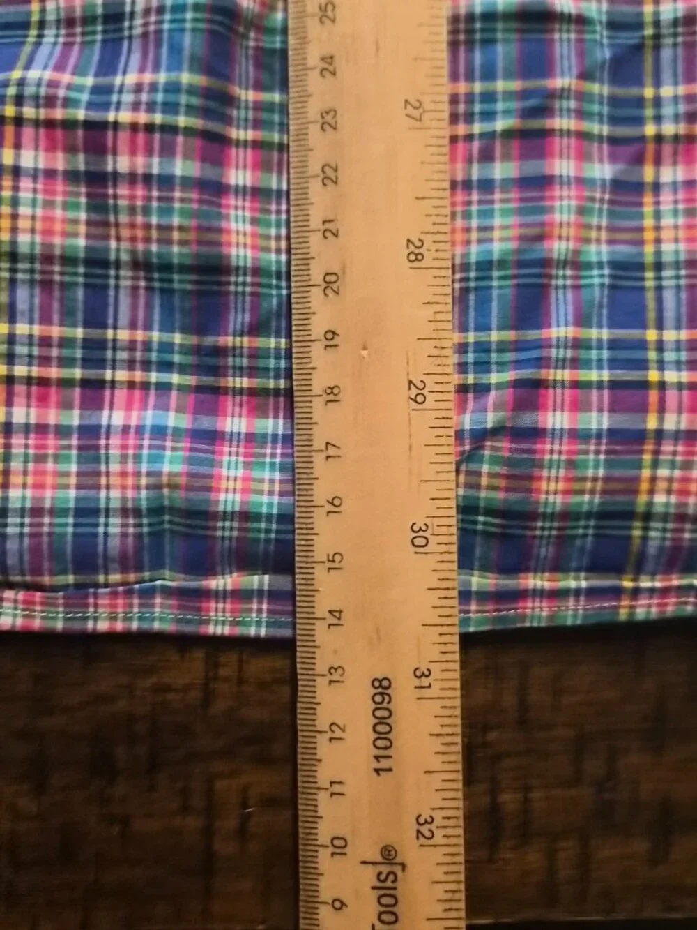 Polo Ralph Lauren Shirt Men Large Check Plaid Long Sleeve Green Pony Logo G810